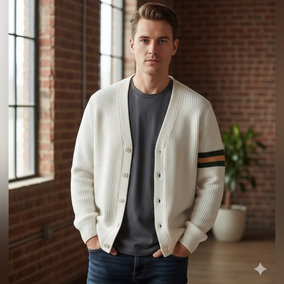 Vintage Coverdale Knitting Mills Edmonton AB Varsity Cardigan - Picture 1 of 5